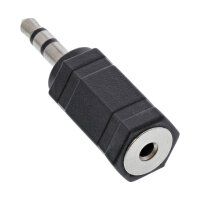 InLine® Audio Adapter, 2,5mm Klinke Buchse an 3,5mm Stecker, Stereo