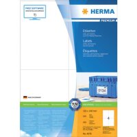 4676 Etiketten Premium A4, weiß 105x148 mm Papier...