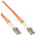 InLine® LWL Duplex Kabel, LC/LC, 50/125µm, OM2, 0,5m