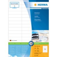 4459 Etiketten Premium A4, weiß 70x16,9 mm Papier...