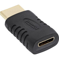 InLine® HDMI Adapter, HDMI A Stecker auf Mini HDMI C Buchse, 4K2K