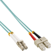 InLine® LWL Duplex Kabel, LC/SC 50/125µm, OM3,...