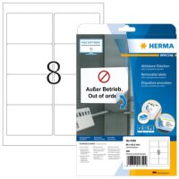 200 HERMA Etiketten 4350 weiß 96,0 x 63,5 mm