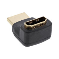InLine® HDMI Adapter, Stecker / Buchse, gewinkelt oben, vergoldete Kontakte 4K2K