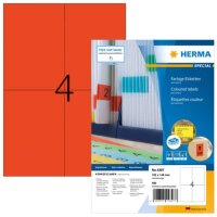 400 HERMA Etiketten 4397 rot 105,0 x 148,0 mm