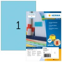 100 HERMA Etiketten 4403 blau 210,0 x 297,0 mm