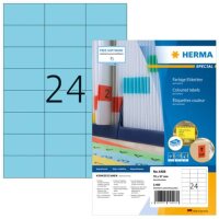 2.400 HERMA Etiketten 4408 blau 70,0 x 37,0 mm