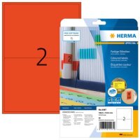 40 HERMA Etiketten 4497 rot 199,6 x 143,5 mm