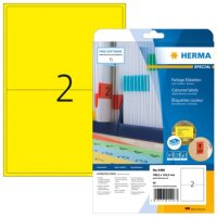 40 HERMA Etiketten 4496 gelb 199,6 x 143,5 mm