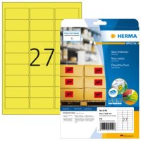 540 HERMA Etiketten 5140 gelb 63,5 x 29,6 mm