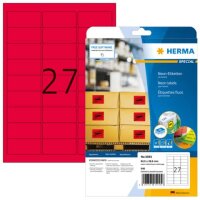 540 HERMA Etiketten 5045 rot 63,5 x 29,6 mm