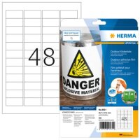 9531 Etiketten A4 Outdoor Klebefolie weiß 45,7x21,2...
