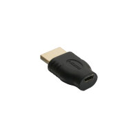 InLine® HDMI Adapter, HDMI A Stecker auf Micro HDMI D Buchse