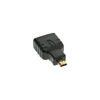 InLine® HDMI Adapter, HDMI A Buchse auf Micro HDMI D...