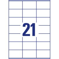 AVERY Zweckform Etiketten 3481 wei&szlig; 70,0 x 41,0...