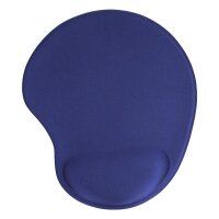InLine® Maus-Pad, mit Gel Handballenauflage, 230x205x20mm, blau