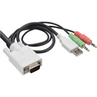 InLine® KVM Switch, 2-fach, VGA, USB, mit Audio,...