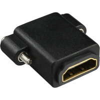 InLine® HDMI Adapter zum Einbau mit Gewinde, A Buchse/Buchse,vergoldete Kontakte