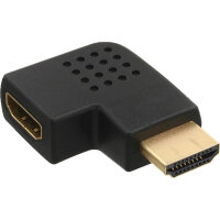 InLine® HDMI Adapter, Stecker / Buchse, seitlich links gewinkelt, 4K2K