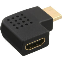 InLine® HDMI Adapter, Stecker / Buchse, seitlich links gewinkelt, 4K2K
