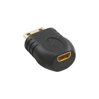 InLine® HDMI Adapter, Mini HDMI C Stecker auf Micro HDMI D Buchse