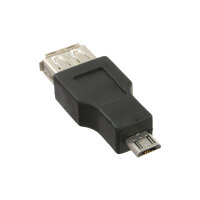 InLine® Micro-USB Adapter, Micro-B Stecker an USB A...