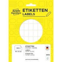 AVERY Zweckform Etiketten 3312 weiß 18,