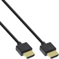 InLine® HDMI Superslim Kabel A an A, HS mit Eth.,...