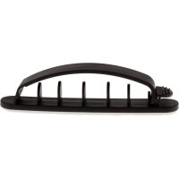 10er Pack InLine® Kabelmanager, mit Klebesockel, 8,5cm, schwarz