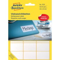 AVERY Zweckform Etiketten 3325 wei&szlig gallery