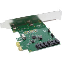 InLine® Schnittstellenkarte, 2-fach SATA 6Gb/s, x1 PCIe 2.0, RAID 0/1/SPAN