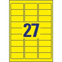 675 AVERY Zweckform Etiketten L6004-25 gelb 63,5 x 29,6 mm