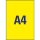 25 AVERY Zweckform Etiketten L6006-25 gelb 210,0 x 297,0 mm