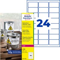 AVERY Zweckform wetterfeste Folienetiketten L4773-100...