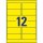 240 AVERY Zweckform wetterfeste Folienetiketten L6107-20 gelb 99,1 x 42,3 mm