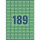 L6049-20 Etiketten - 25,4 x 10 mm, grün, 3.780 Etiketten/20 Blatt, wiederablösbar