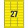 540 AVERY Zweckform wetterfeste Folienetiketten L6105-20 gelb 63,5 x 29,6 mm