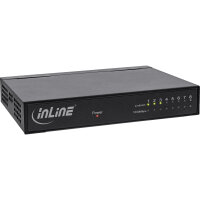 InLine® Gigabit Switch 8x, 10/100/1000, Desktop,...
