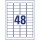 960 AVERY Zweckform wetterfeste Folienetiketten L4778REV-20 weiß 45,7 x 21,2 mm