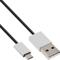 InLine® Micro-USB 2.0 Kabel, USB-A ST an Micro-B ST,...