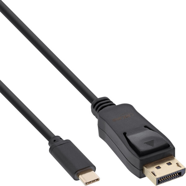InLine® USB Display Kabel, USB-C Stecker zu DisplayPort Stecker, 1m