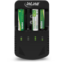 InLine® Stecker-Ladegerät NiCd+NiMH AA und AAA