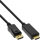 InLine® DisplayPort zu HDMI Konverter Kabel, 4K/60Hz, schwarz, 0,5m