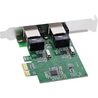 InLine® Dual Gigabit Netzwerkkarte, PCI Express, 2x...
