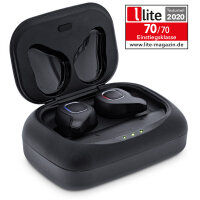 InLine® PURE Air TWS, Bluetooth In-Ear Kopfhörer mit TWS, mit Qi-Case PowerBank