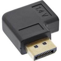 InLine® DisplayPort Adapter, DisplayPort Stecker / Buchse links gewinkelt