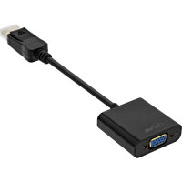 InLine® Basic DisplayPort zu VGA Adapterkabel, schwarz, 0,15m