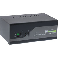 InLine® KVM Desktop Switch, 2-fach, Dual-Monitor DP...