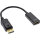 InLine® DisplayPort zu HDMI Stecker / Buchse Adapterkabel mit Audio, 4K