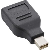 InLine® DisplayPort Adapter, mini DisplayPort Stecker auf DisplayPort Buchse, 4K